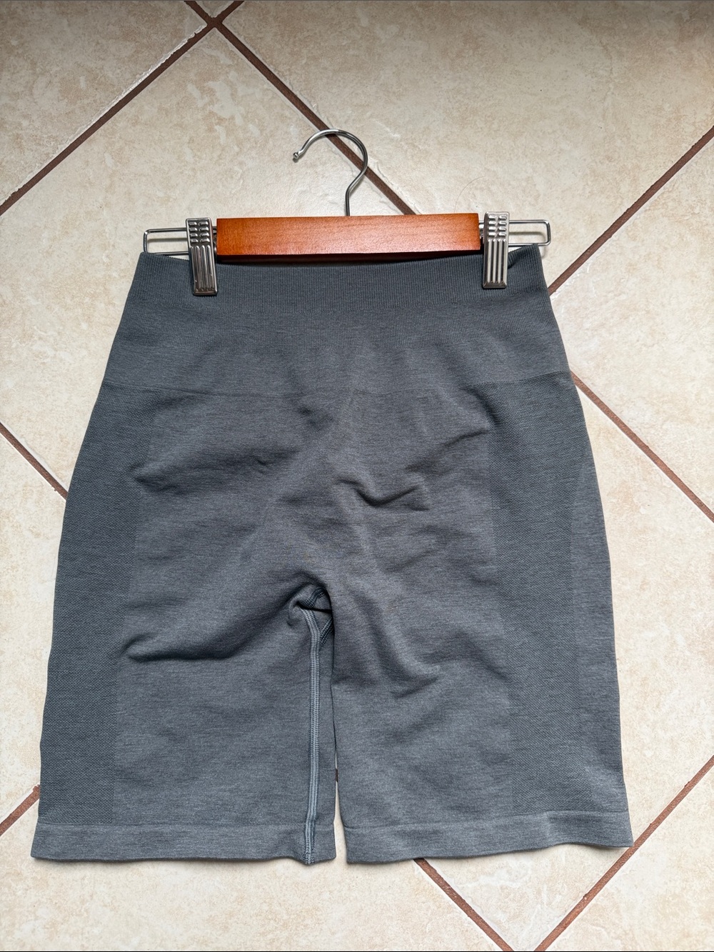 Alphabet’s amplify Gray Biker Shorts